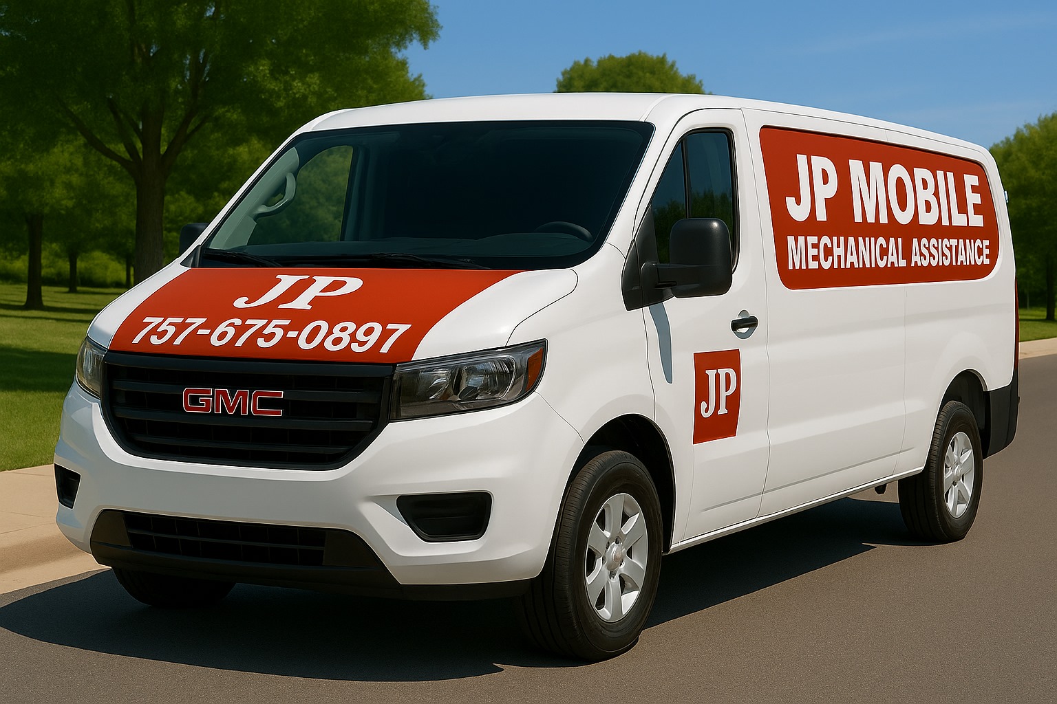 Nuestra camioneta de servicio